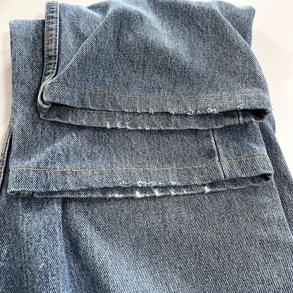 Levi's 505 Bootcut Straight Light Wash Denim Blue Jeans Mens 34 Short Cotton - Picture 7 of 10